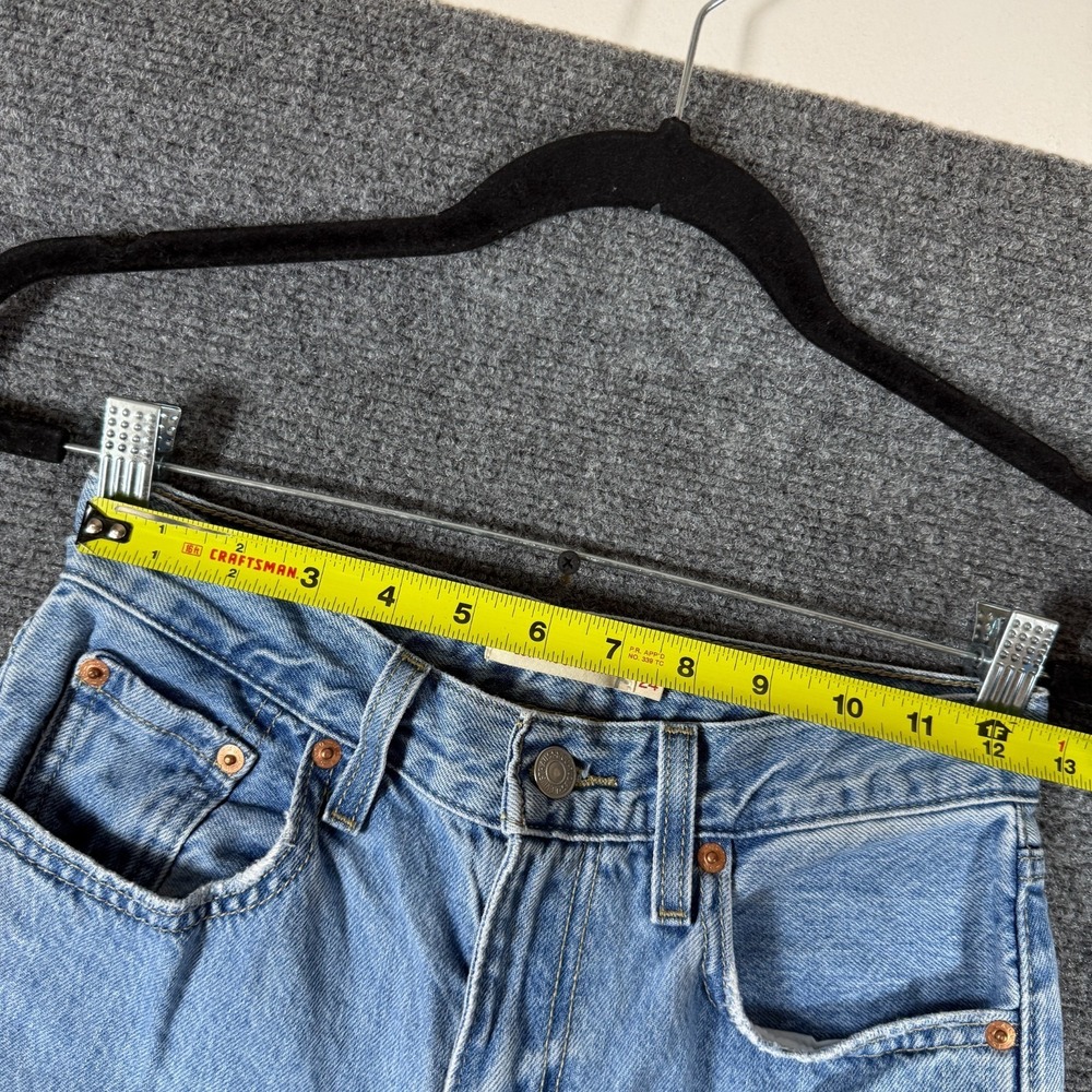 Levis Low Pro Straight Jeans Light Wash 100% Cotton Womens Size 24x31 #2939 - Picture 12 of 14